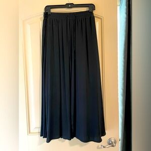 LOFT Black Midi Skirt